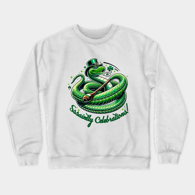 Sssaintly celebrations Crewneck Sweatshirt by Fun Planet